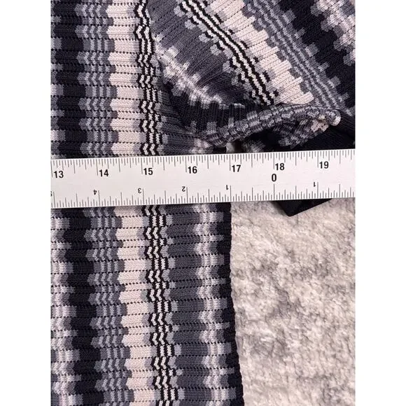 REISS Knit Shirt Small Mens Gibbon Chevron Cuban Camp Collar Resort Button Down - Picture 4 of 9